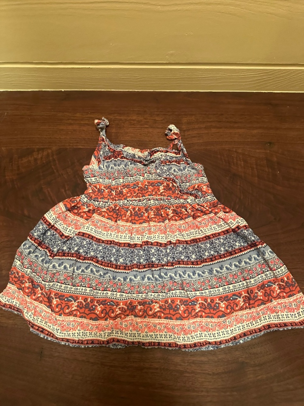 Red white and blue top/dress